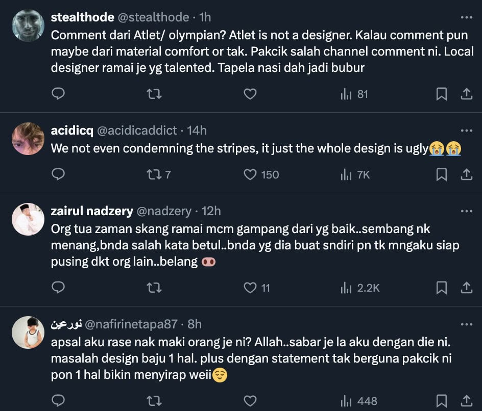  jangan banyak sangat belang